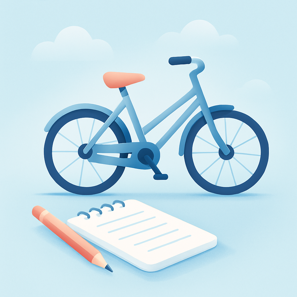 Hoe schrijf je fiets