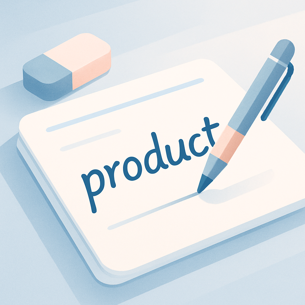 Hoe schrijf je produkt of product